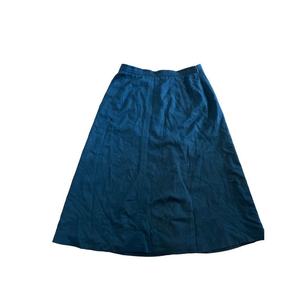 Talbots petite size 8 black wool skirt‎